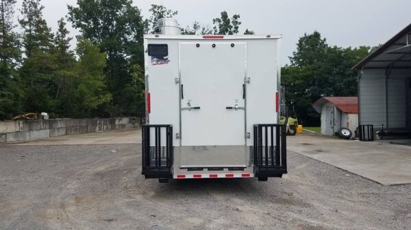 8.5' x 35' White Goose-neck Concession Food Trailer - Image 2