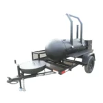 250 Gal Smoker Single Door with Counter Weight and Charkettle
