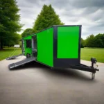 8.5' X 26' Lime Green Arcade Gaming Concession Trailer