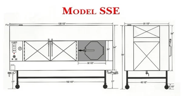 Ole Hickory Pits SSE BBQ Smoker - Rotating Front Loading - Image 4