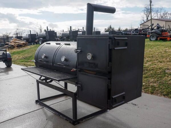 BBQ Smoker 250 Gallon Reverse Flow Patio BBQ Cooker - Image 4