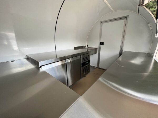 Red Custom Street Mobile Food Concession Trailer. - Image 4