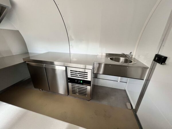 Red Custom Street Mobile Food Concession Trailer. - Image 6