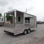 8.5' x 18' Arizona Beige BBQ Porch Concession Food Trailer