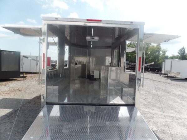 8.5' x 15' Silver Frost Custom Concession Food Trailer - Image 3
