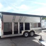 8.5' x 18' White Yogurt Concession Food Trailer