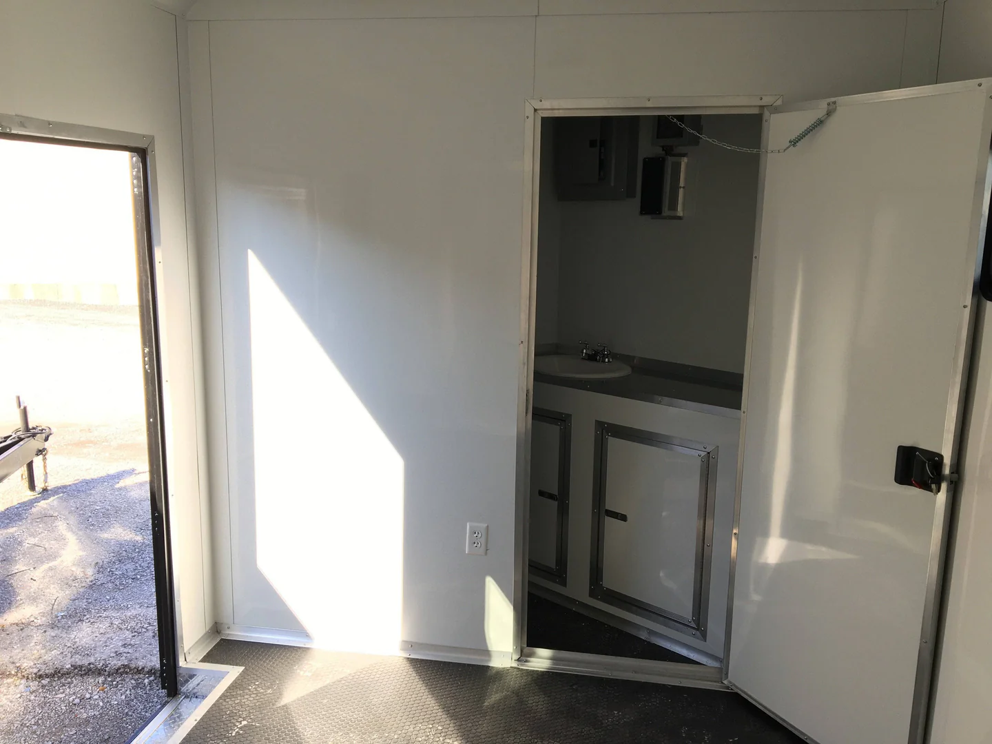 8.5' x 20' Charcoal Gray Custom Office Enclosed Trailer - Image 5