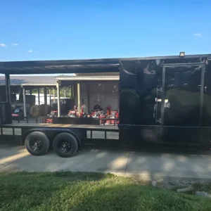 7x24 Black Hybrid Enclosed and Utility Trailer (2) 5200lb Axles 10K GVWR