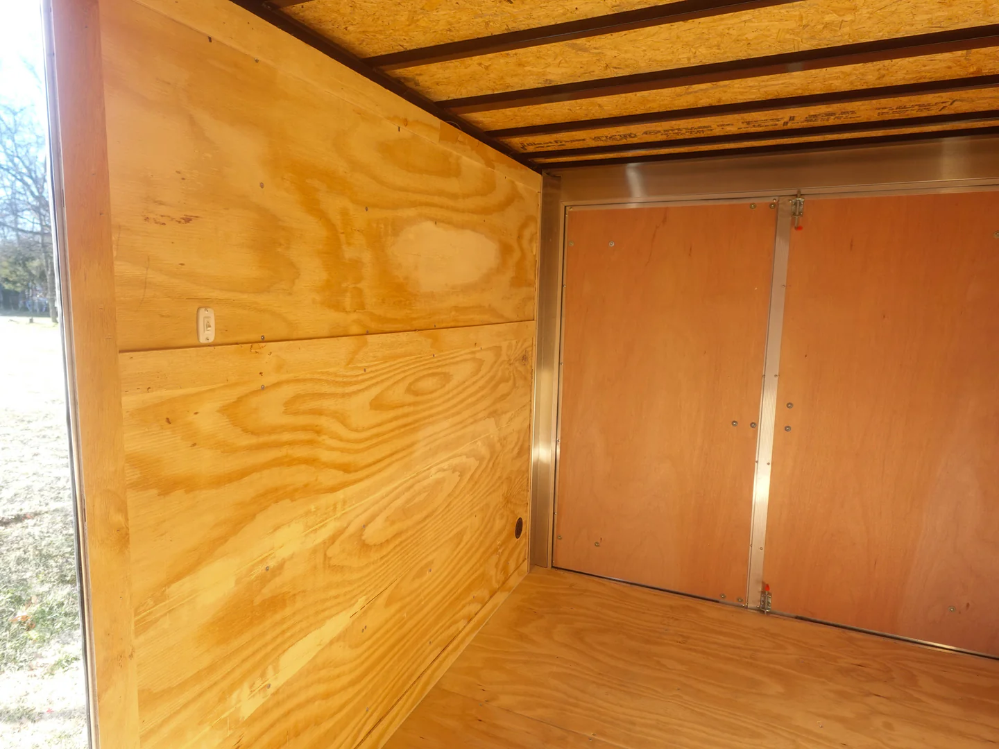 7x12 Tandem White V-Nose Enclosed Trailer - Image 6