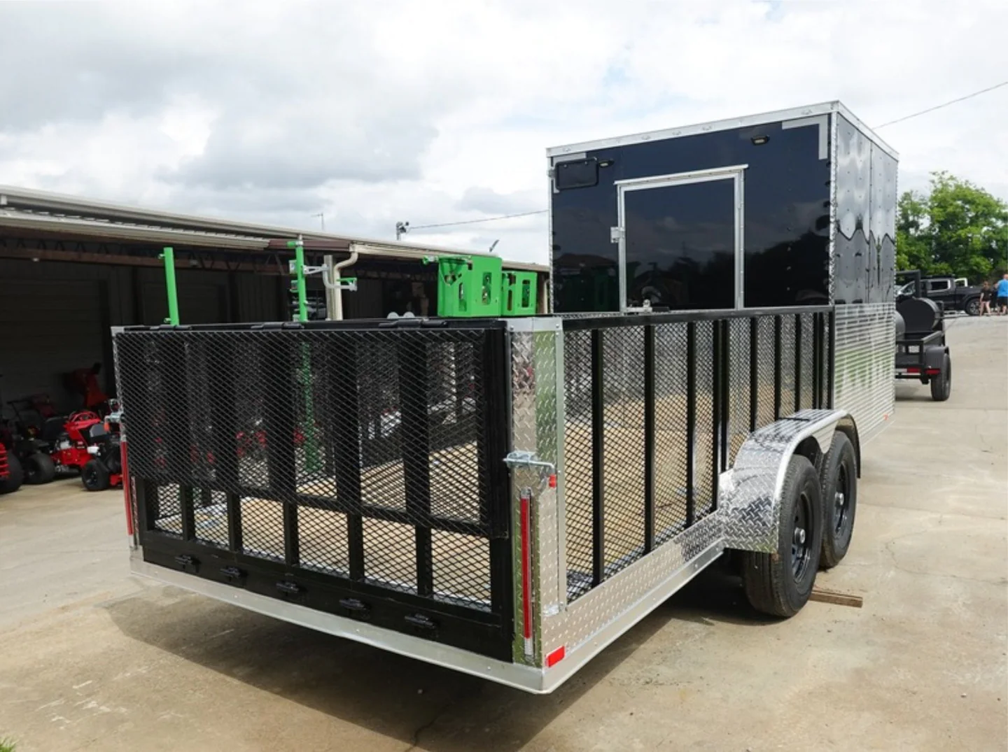 7x20 Black Hybrid Enclosed Trailer ATP Floor (2) 7K Axles - Image 6