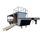 8.5" X 38" White Custom Drone and Equipment Trailer Agricultural and Spray