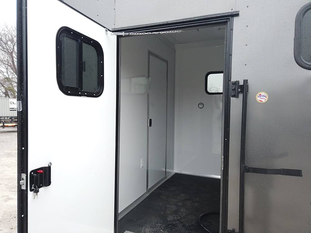 8.5' x 20' Charcoal Gray Custom Office Enclosed Trailer - Image 6