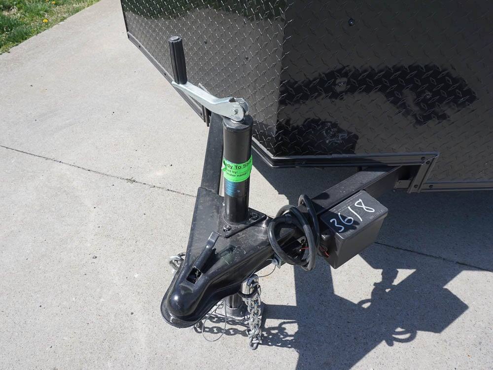 7x12 Enclosed Trailer Silver V-Nose Blackout Package 3,500lb Axle Storage - Image 4