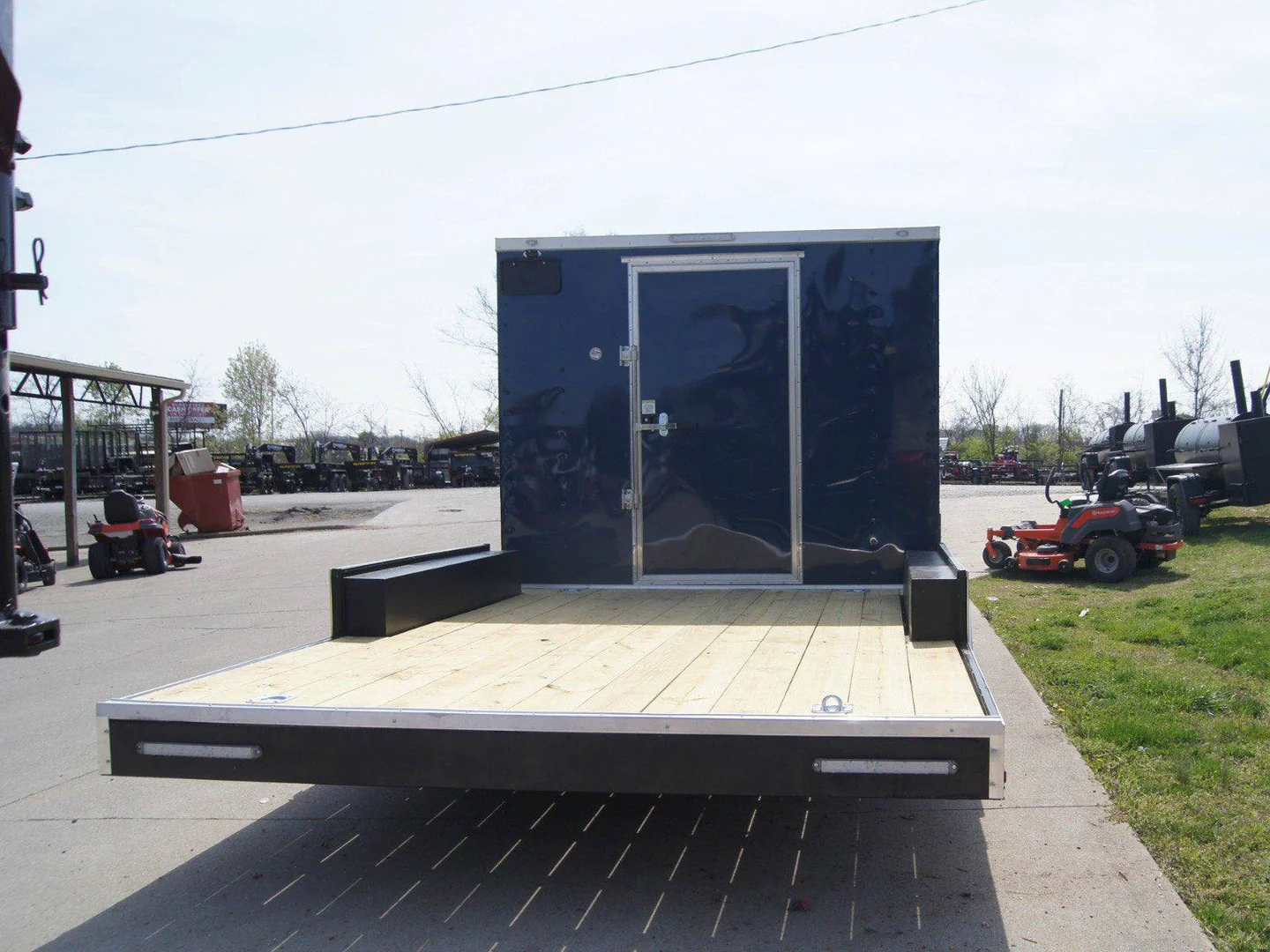 8.5x20 Hybrid Enclosed Trailer with Back Door (2) 5,200lb Axles Storage - Image 3