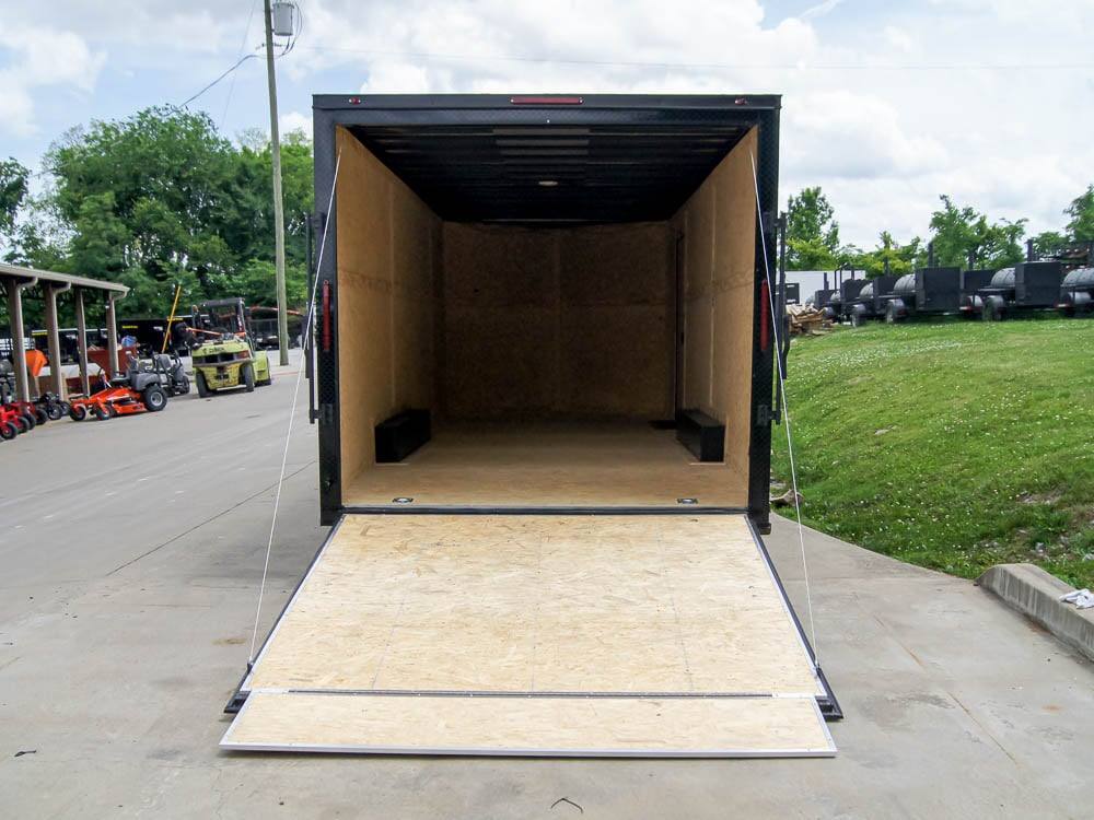 8.5x20 Charcoal Enclosed Trailer with Blackout Package (2) 5200lb Axles Storage - Image 4