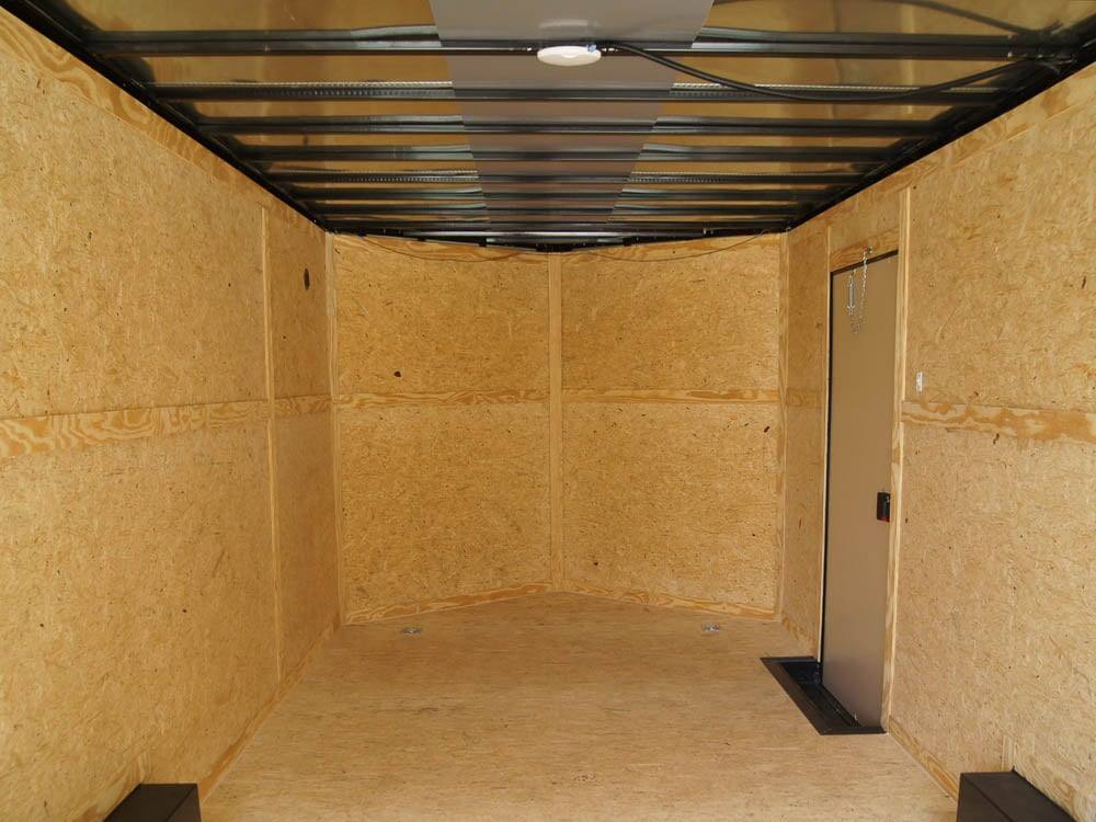 8.5x20 Charcoal Enclosed Trailer with Blackout Package (2) 5200lb Axles Storage - Image 6
