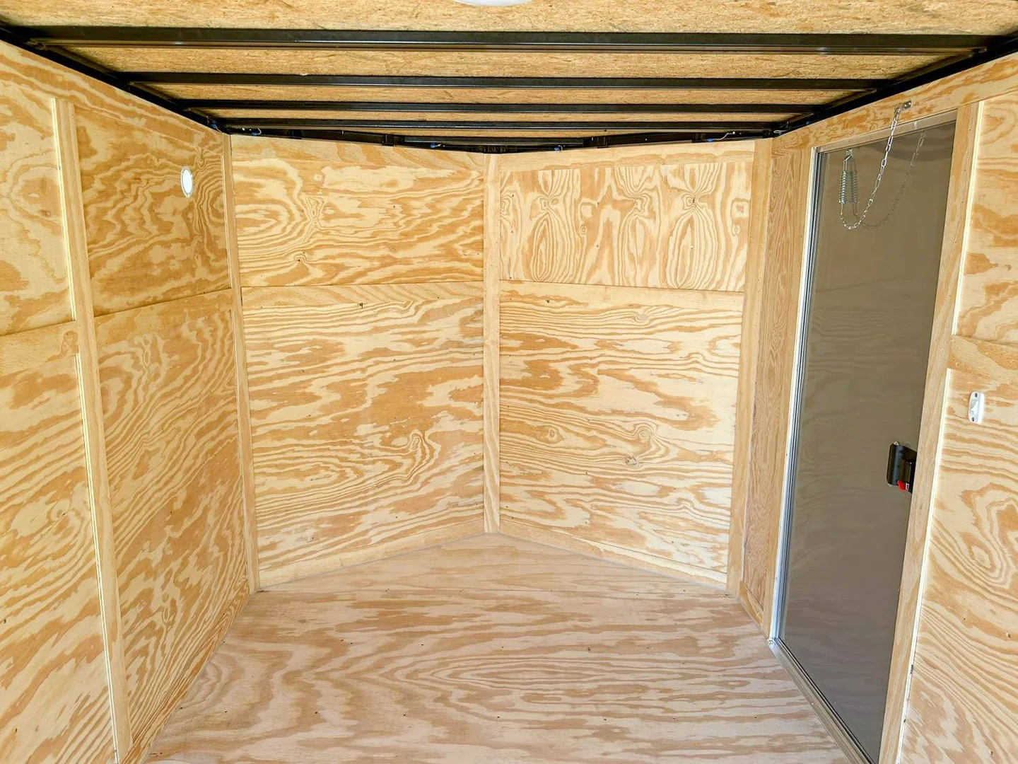 7x12 White V-Nose Enclosed Trailer (2) 3,500lb Axles Storage - Image 6