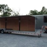 8.5 X 48 Charcoal Grey Enclosed Trailer Storage